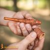 Medieval Hand-Engraved Wooden Smoking Pipe-26193 4