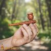 Medieval Hand-Engraved Wooden Smoking Pipe-26193 5