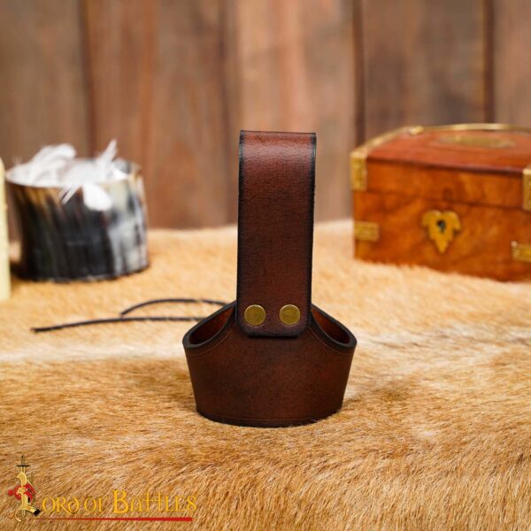 Handcrafted Horn Holder with Embossed Celtic Knot Design - Image 7