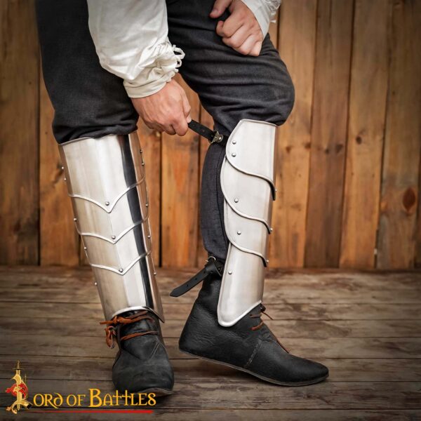 Medieval Fantasy Knightly Greaves - Image 2