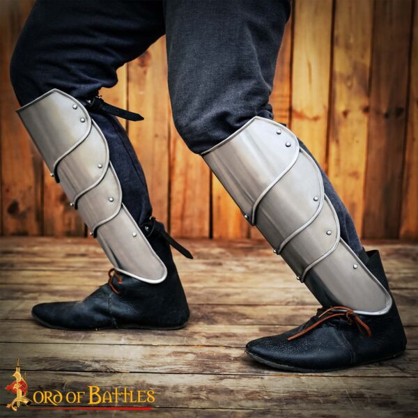 Medieval Fantasy Knightly Greaves - Image 5