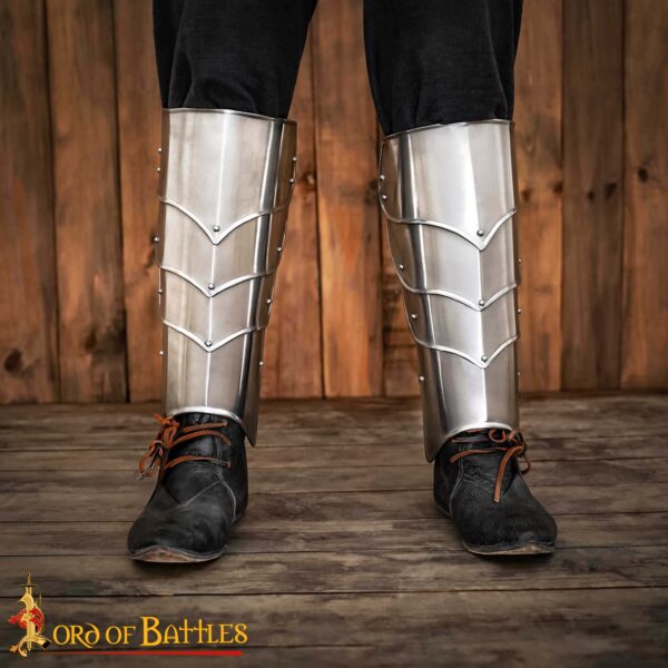 Medieval Fantasy Knightly Greaves