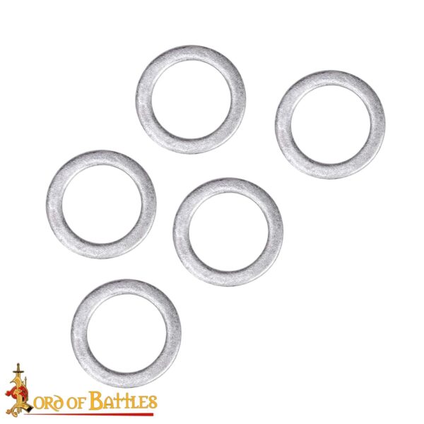 Mild Steel Loose Rings, Solid Flat Rings, 9 mm 17 gauge, Craft and Repair Chainmail Armour - Image 10