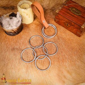 Nickle Coated Steel Rings Set of 5 2inches