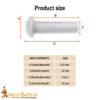 12th–16th Century Medieval Round Head Steel Rivets – Dome Rivet Set for Armor and Chainmail Pack of 25 26290 25Pcs 2