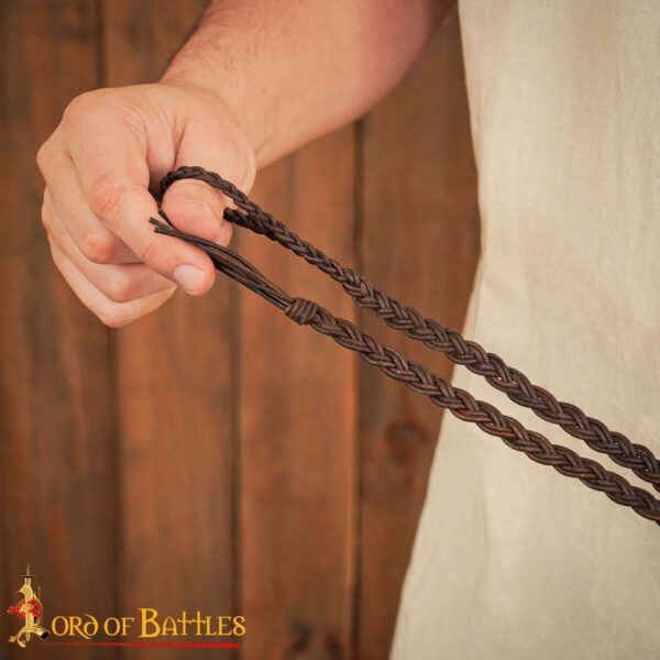 Balearic Roman Greek Sling Genuine Leather Braided Cords - Image 5