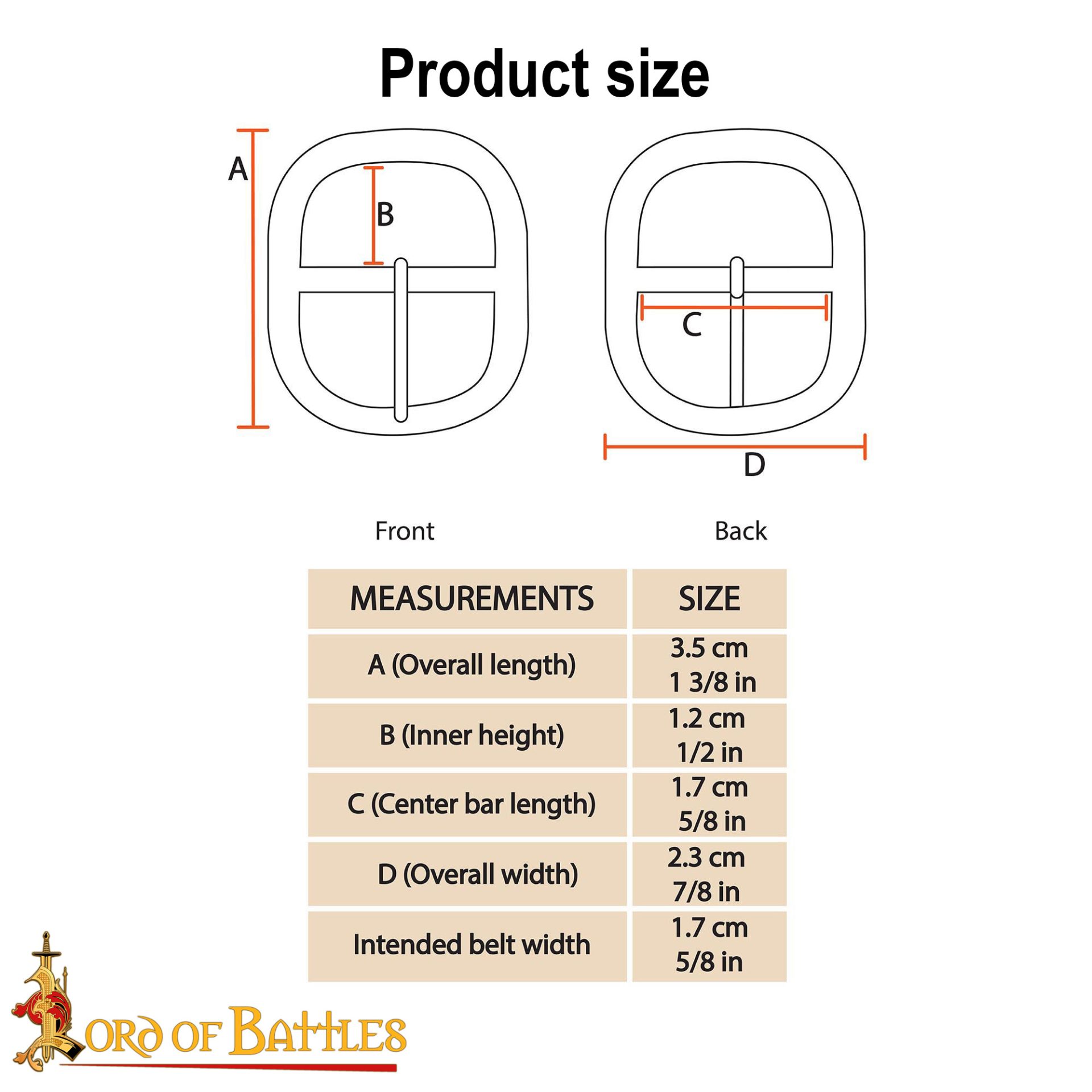 14th Century Medieval Nickel-Plated Buckles-26295-3Pcs 2
