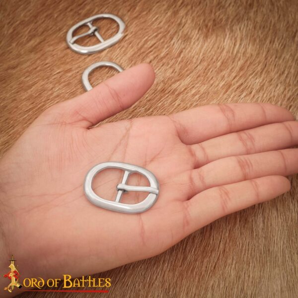 Small Oval Steel Buckle Set of 3 - Image 6