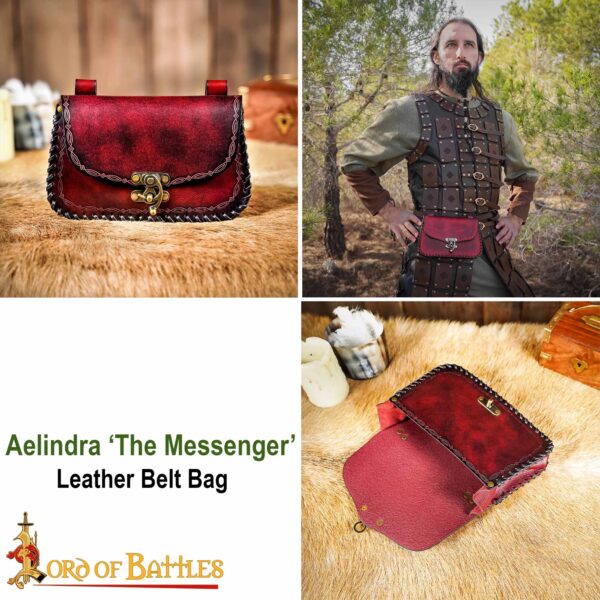 Aelindra ‘The Messenger’ Genuine Leather Belt Bag - Image 18