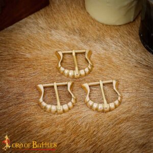Medieval Solid Brass Buckle Set of 3