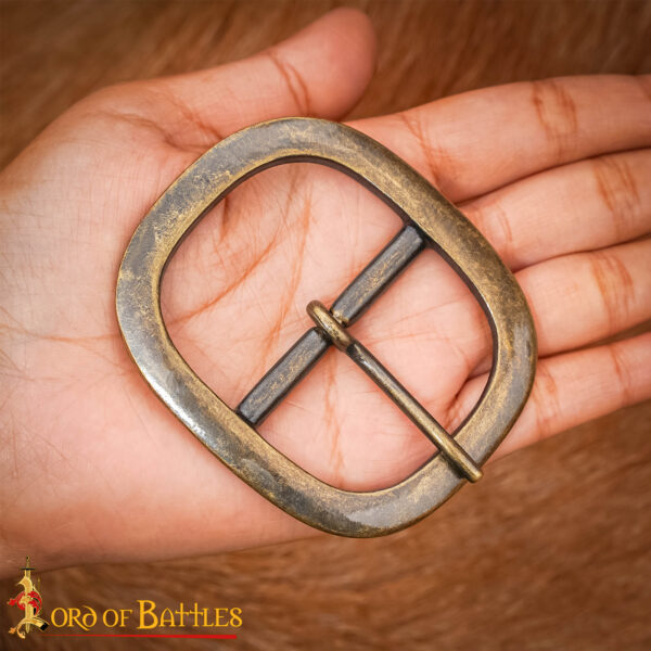 Medieval Oval Pure Brass Buckle Large - Image 10