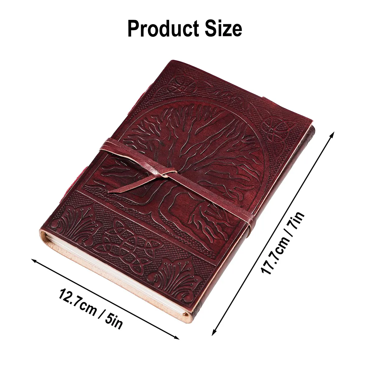 The Tree of Life Yggdrasil Leather Journal The Tree of Life Yggdrasil Leather Journal - Image 3