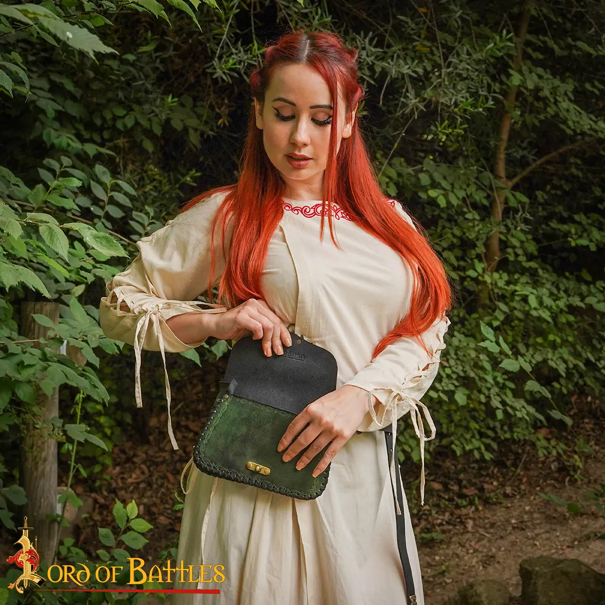Embossed Medieval Sorcerer Leather Belt Bag Embossed Medieval Sorcerer Leather Belt Bag - Image 10