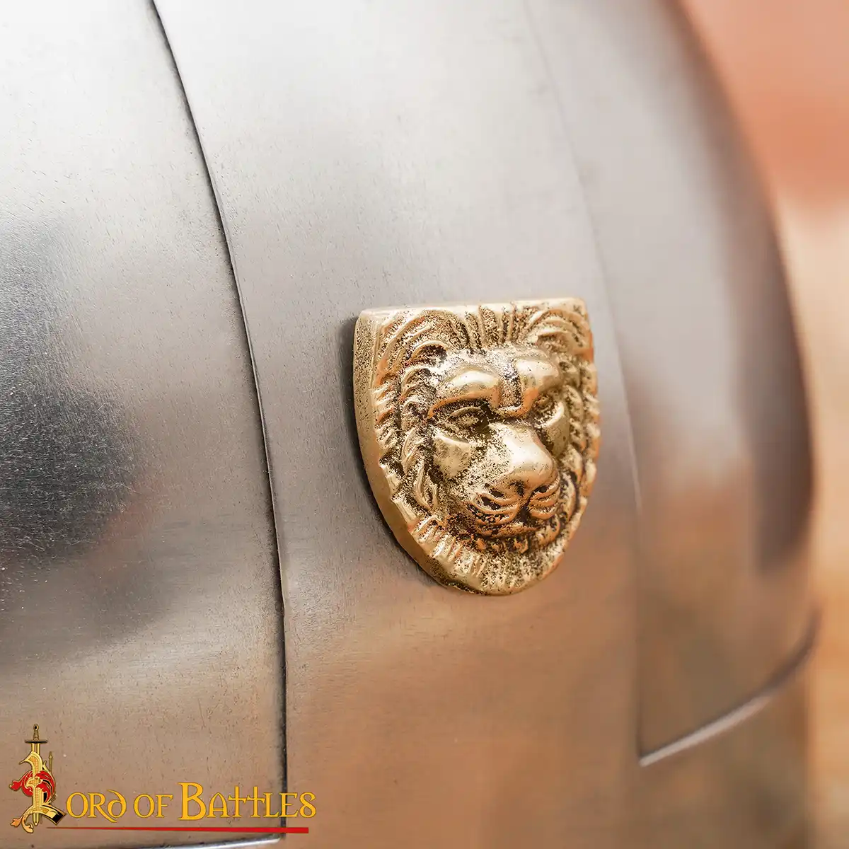 Nemean Lion Head Brass Decoration for Greek Armor & Leathercraft - Image 6