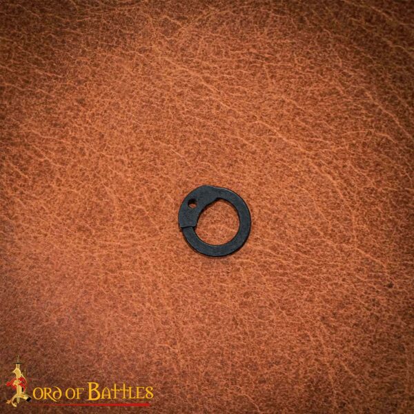Blackened Mild Steel Loose Rings, Flat Rings with Dome Rivets, 6 mm 18 gauge, Craft and Repair Chainmail Armour - Image 6