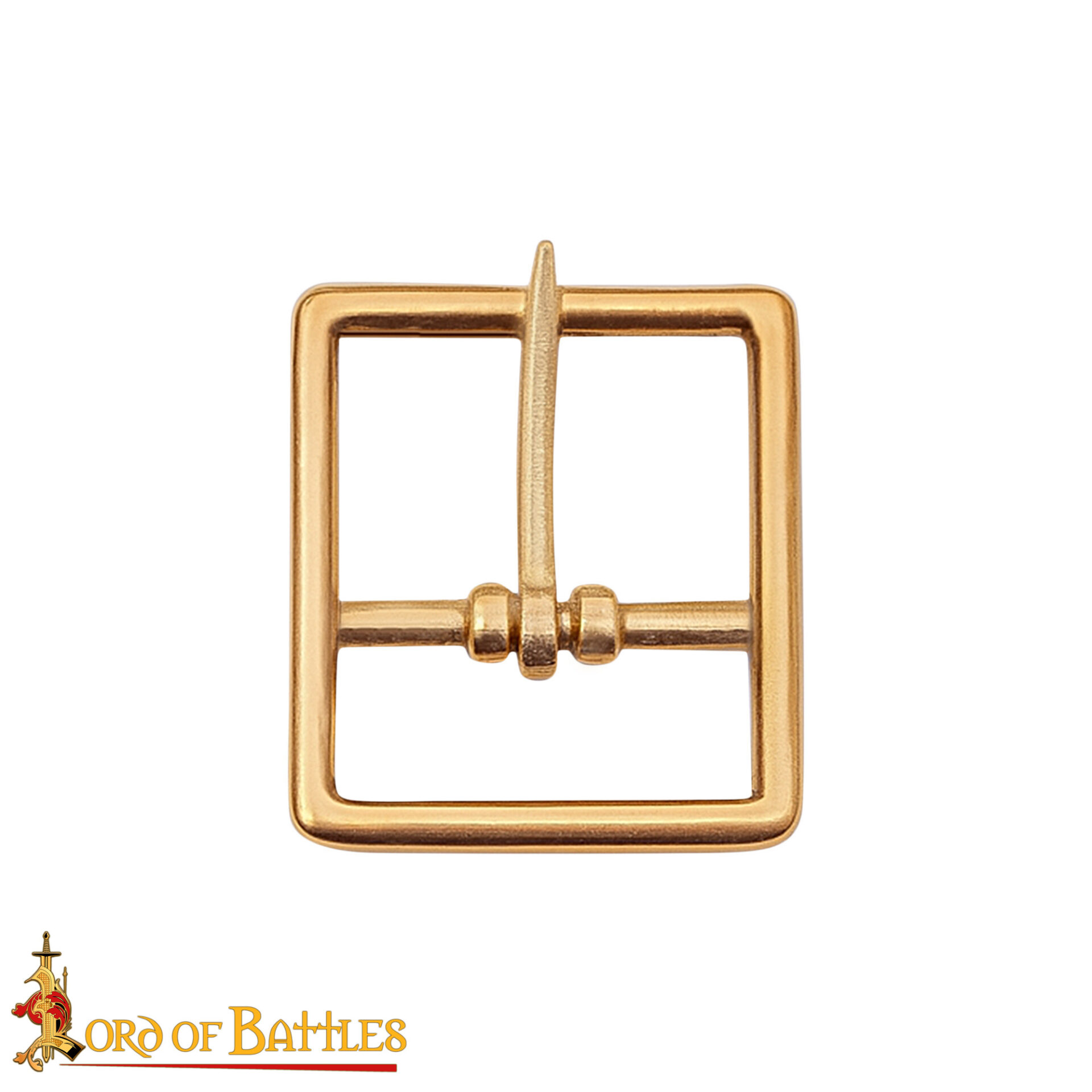 Solid Brass Square Buckle – Medieval & Renaissance Inspired 21st Century Brass Pin Buckle for Leather Belts and Crafts-26291 3