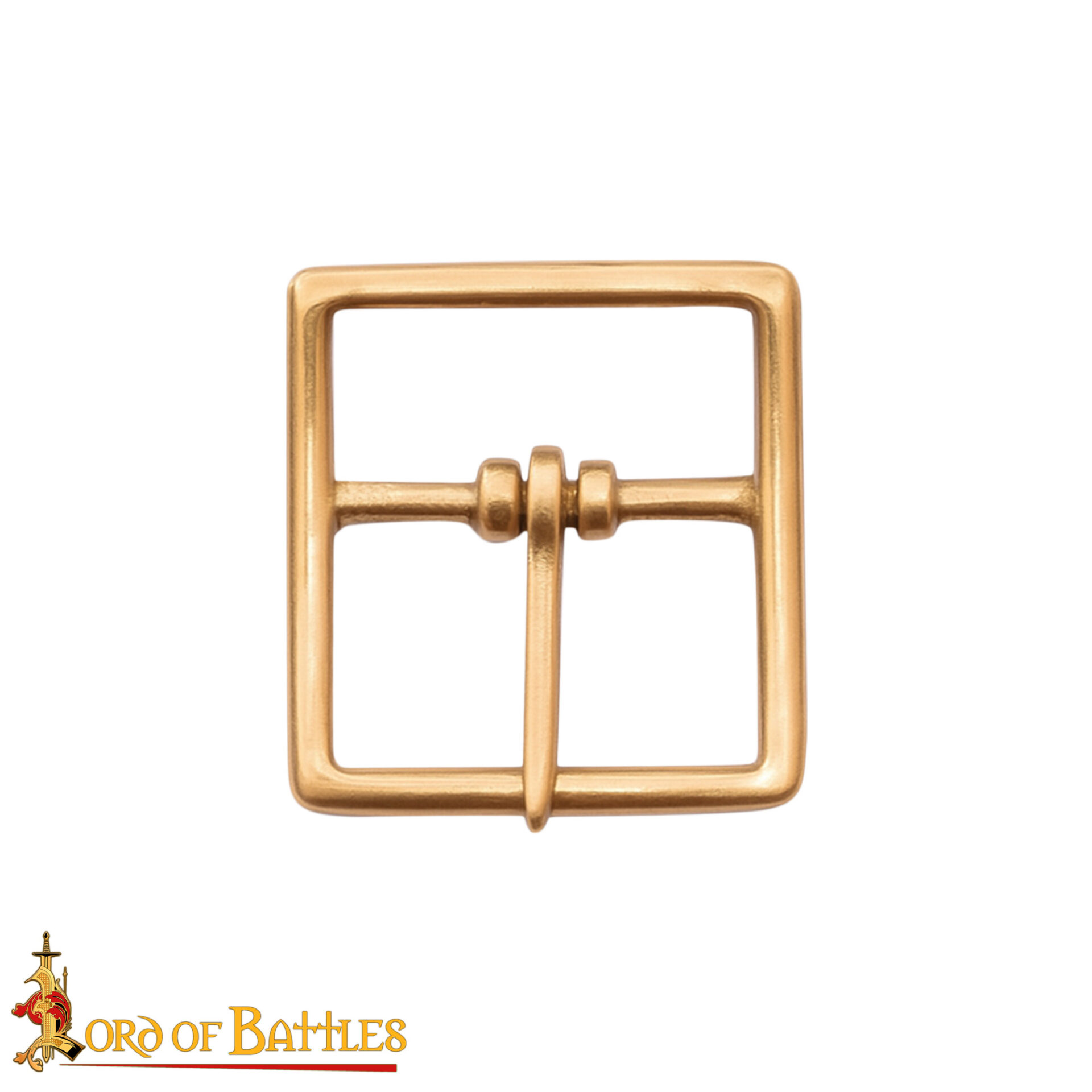 Solid Brass Square Buckle – Medieval & Renaissance Inspired 21st Century Brass Pin Buckle for Leather Belts and Crafts-26291 4