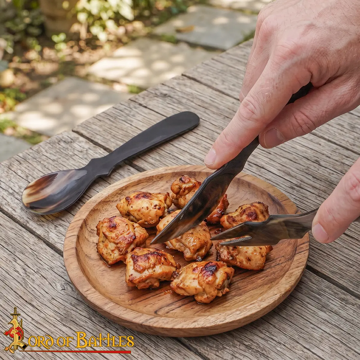 Medieval Horn Cutlery Set - Image 8