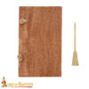 9th Century Viking Wooden Wax Tablet with Brass Stylus Medieval Writing Set 26379 3