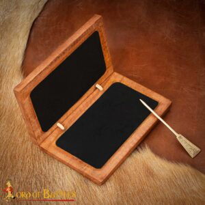 Roman Wax Tablet with Pure Brass Stylus Functional Wooden Accessory