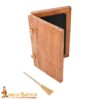 9th Century Viking Wooden Wax Tablet with Brass Stylus Medieval Writing Set 26379 4