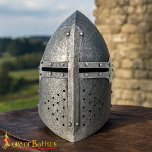 Sugarloaf Great Helm – Steel Helmet with Padded Protection