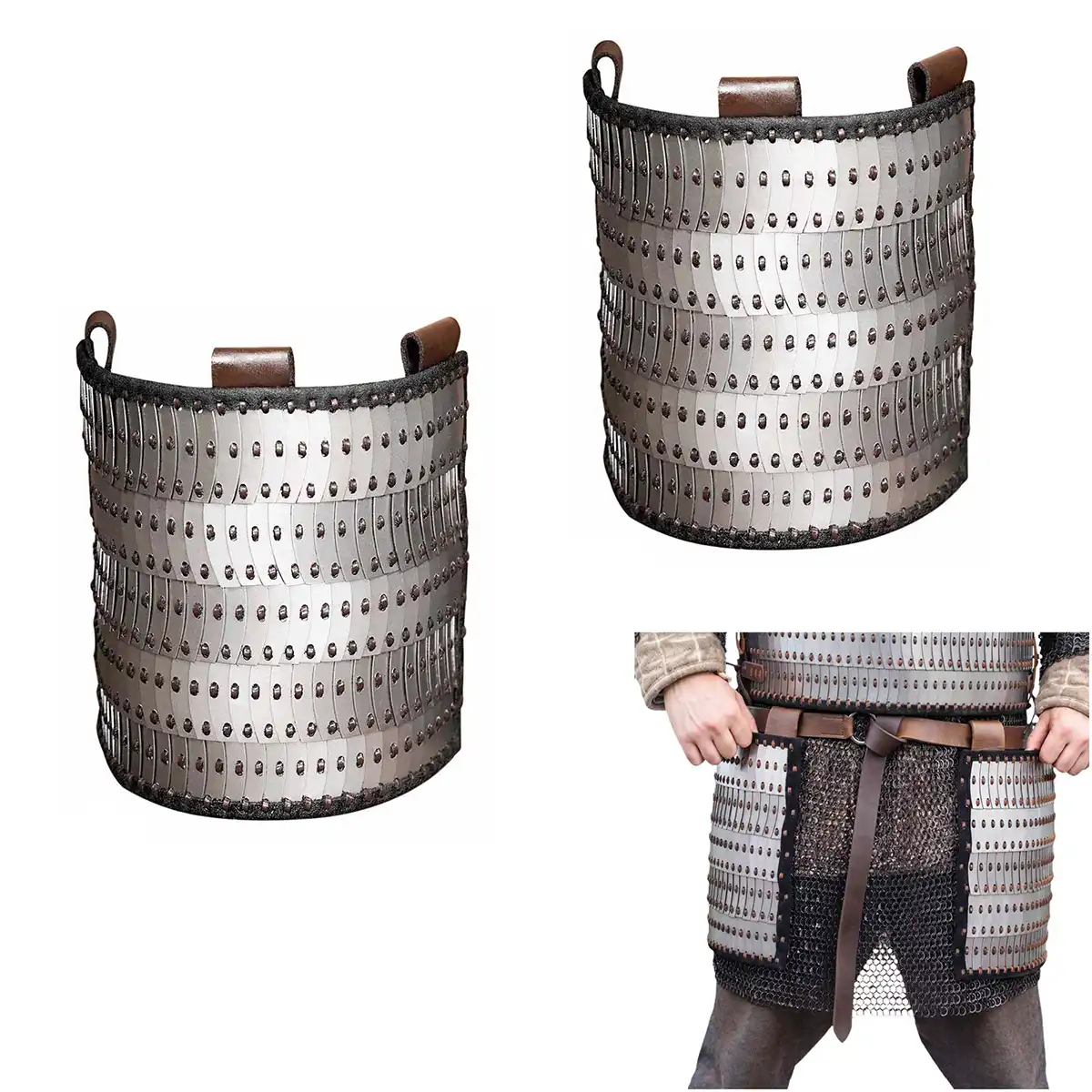 Viking Lamellar Skirt with Visby type Plates : Ideal for Northern warrior costume & LARP Viking Lamellar Skirt with Visby type Plates : Ideal for Northern warrior costume & LARP - Image 4