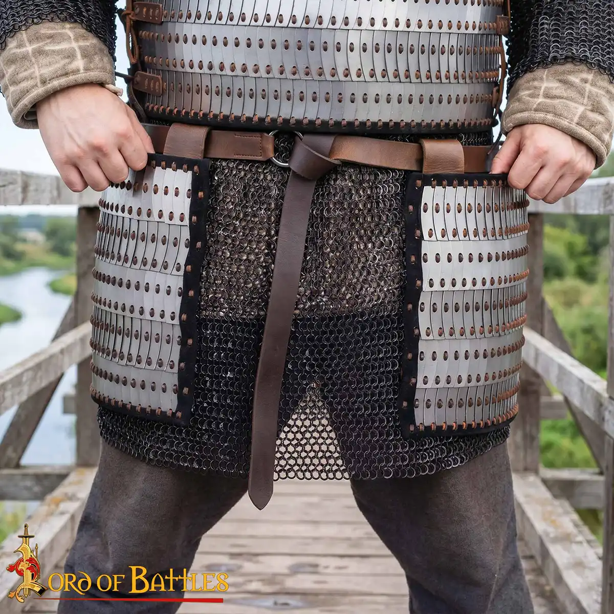 Viking Lamellar Skirt with Visby type Plates : Ideal for Northern warrior costume & LARP Viking Lamellar Skirt with Visby type Plates : Ideal for Northern warrior costume & LARP - Image 2