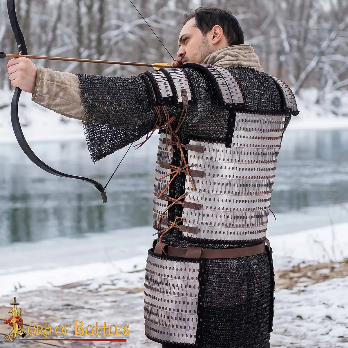 Viking Lamellar Skirt with Visby type Plates : Ideal for Northern warrior costume & LARP Viking Lamellar Skirt with Visby type Plates : Ideal for Northern warrior costume & LARP - Image 6