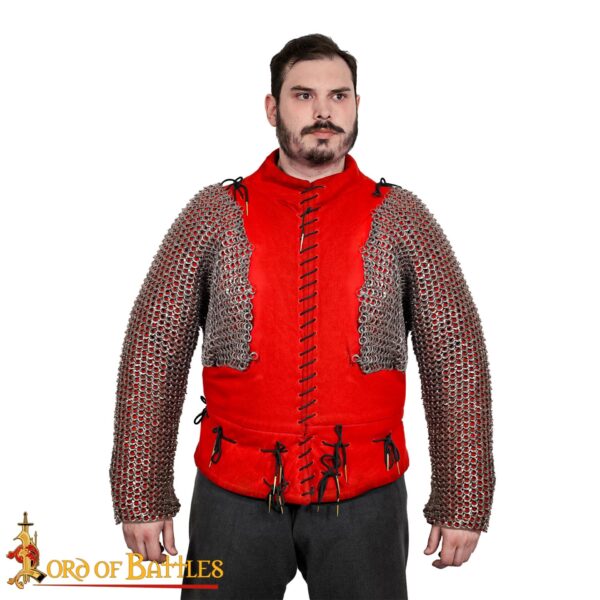 Flat Ring Chainmail Paired Full Sleeves, Riveted and Alternating, ID 9 mm, Mild Steel - Image 4