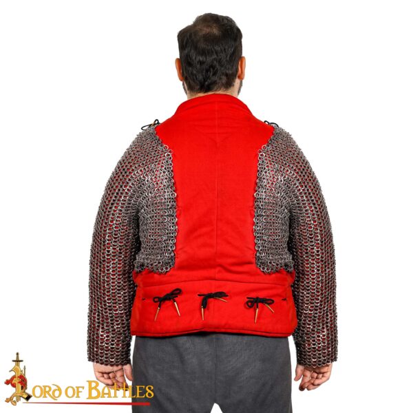Flat Ring Chainmail Paired Full Sleeves, Riveted and Alternating, ID 9 mm, Mild Steel - Image 6