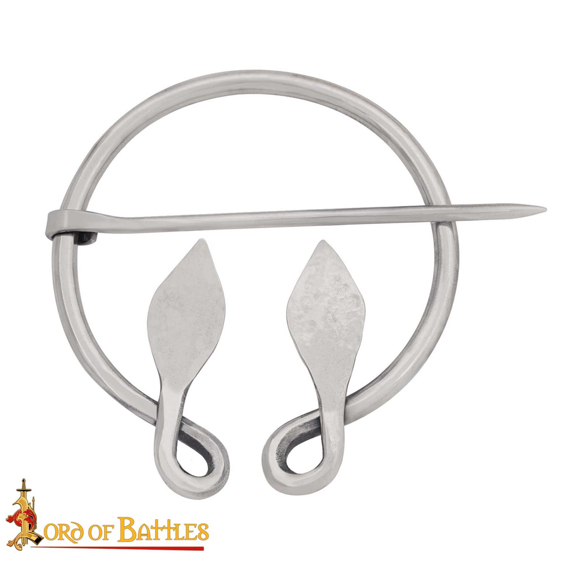 10th Century Hand-Forged Steel Penannular Brooch Viking Cloak Pin-26219SS 3