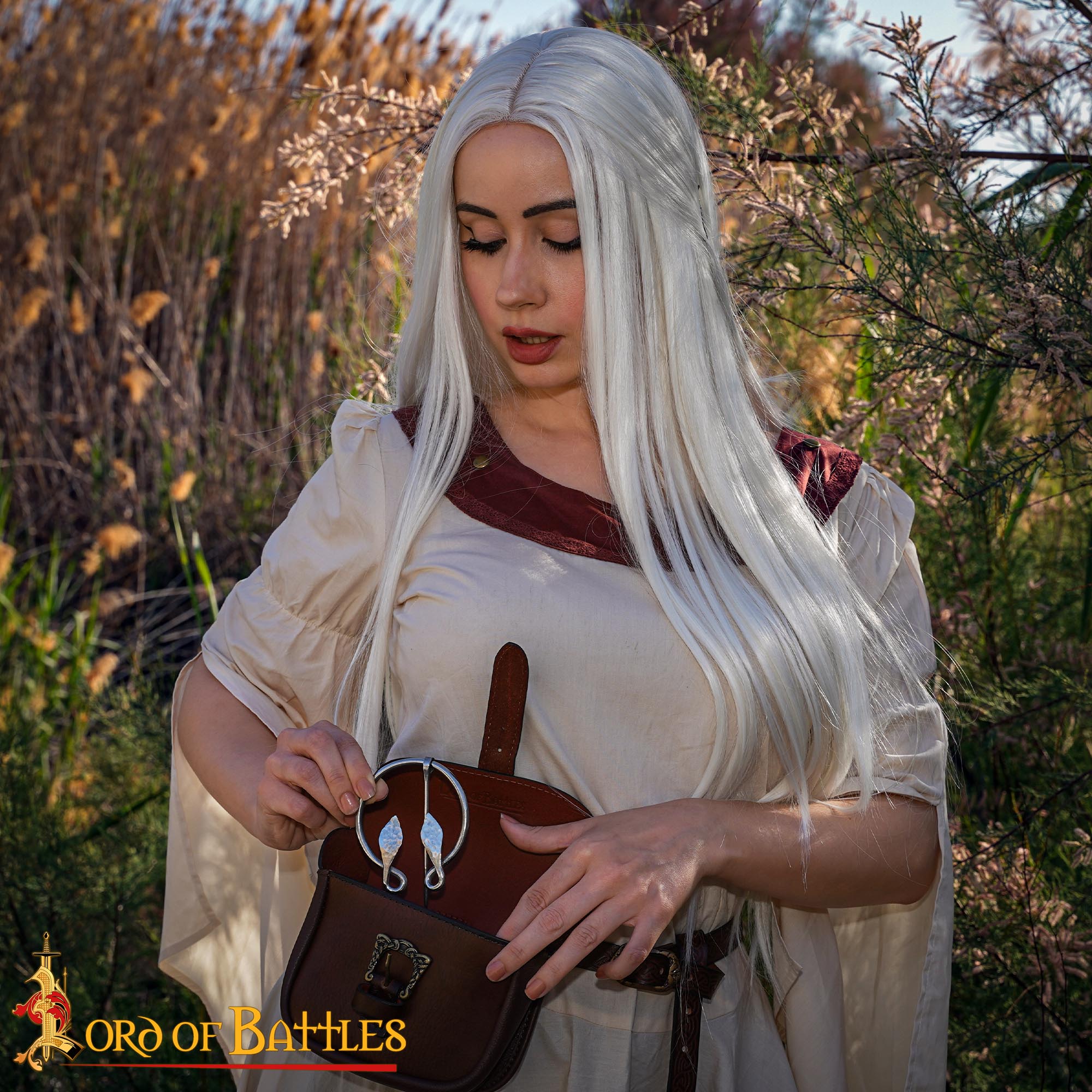 10th Century Hand-Forged Steel Penannular Brooch Viking Cloak Pin-26219SS 4