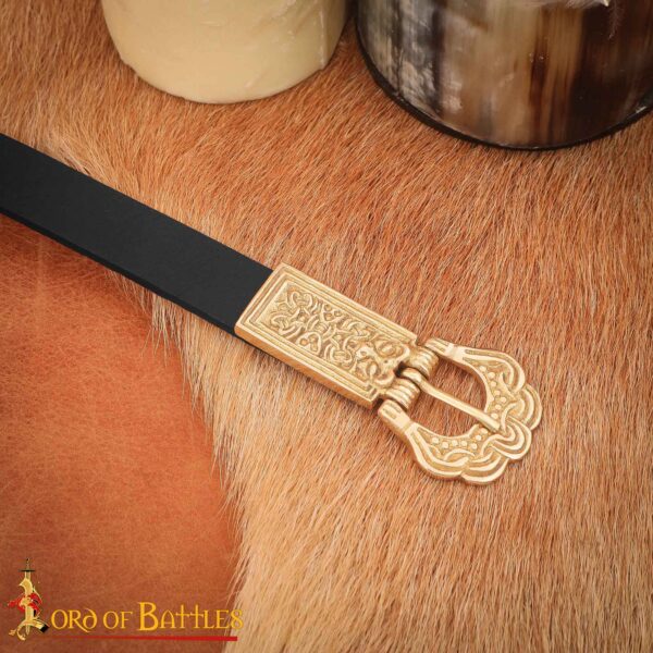 Solid Brass Celtic Belt Buckle Leather Accessory