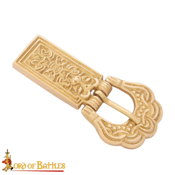 Solid Brass Celtic Belt Buckle Leather Accessory - Image 4