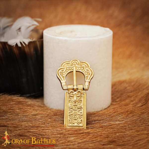 Solid Brass Celtic Belt Buckle Leather Accessory - Image 6