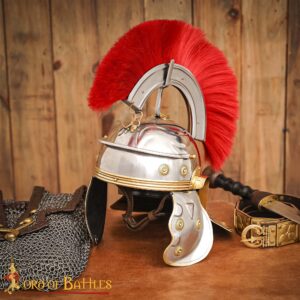 Roman Legionary Steel Helmet with Plume