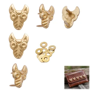 Birka Wolf Viking Belt Stud