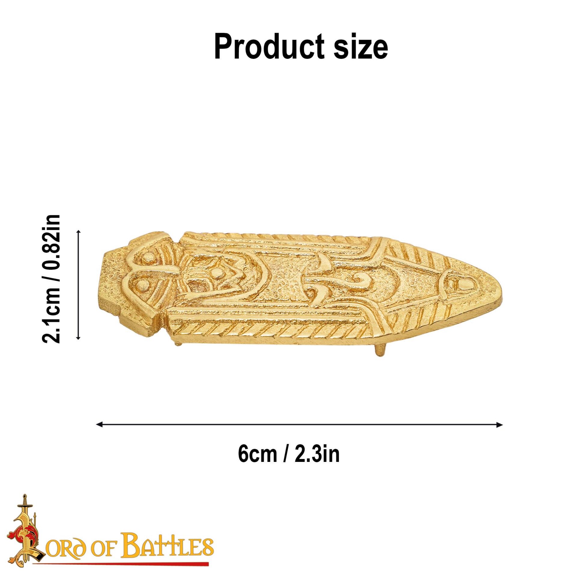 9th Century Viking Brass Belt End-26049 2