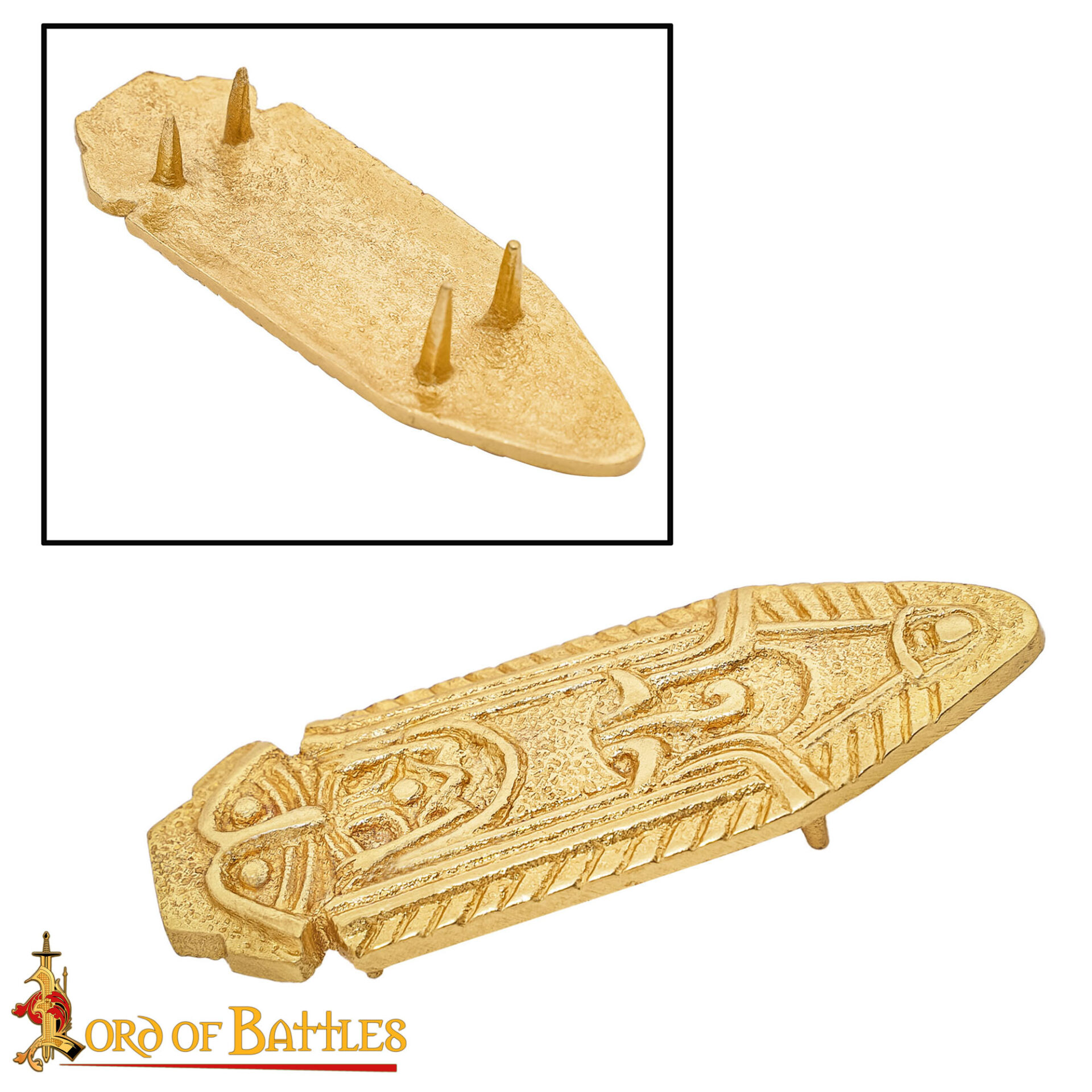 9th Century Viking Brass Belt End-26049 4