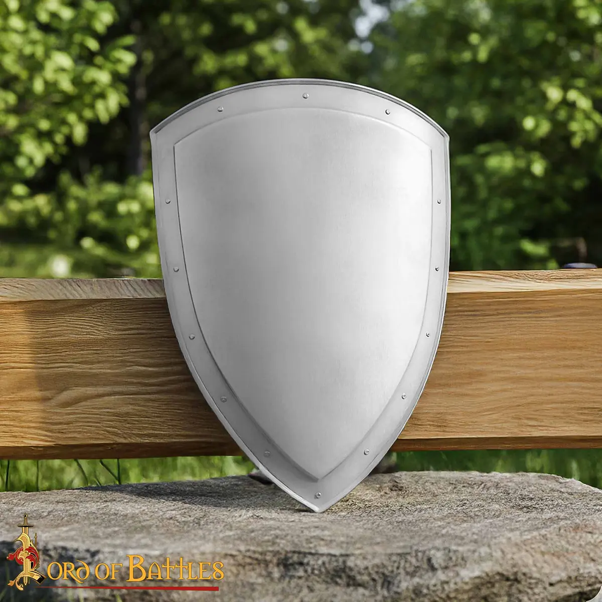 Knight Templar Shields - 18 Gauge Steel Heater Shield Knight Templar Shields - 18 Gauge Steel Heater Shield - Image 2