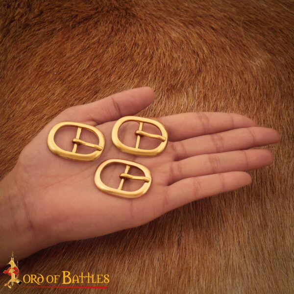 Medieval Pure Brass Buckle Set of 3 - Image 2