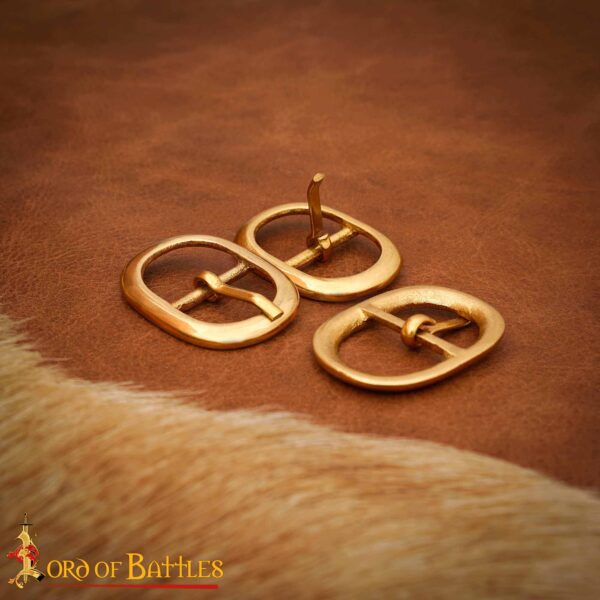 Medieval Pure Brass Buckle Set of 3 - Image 6