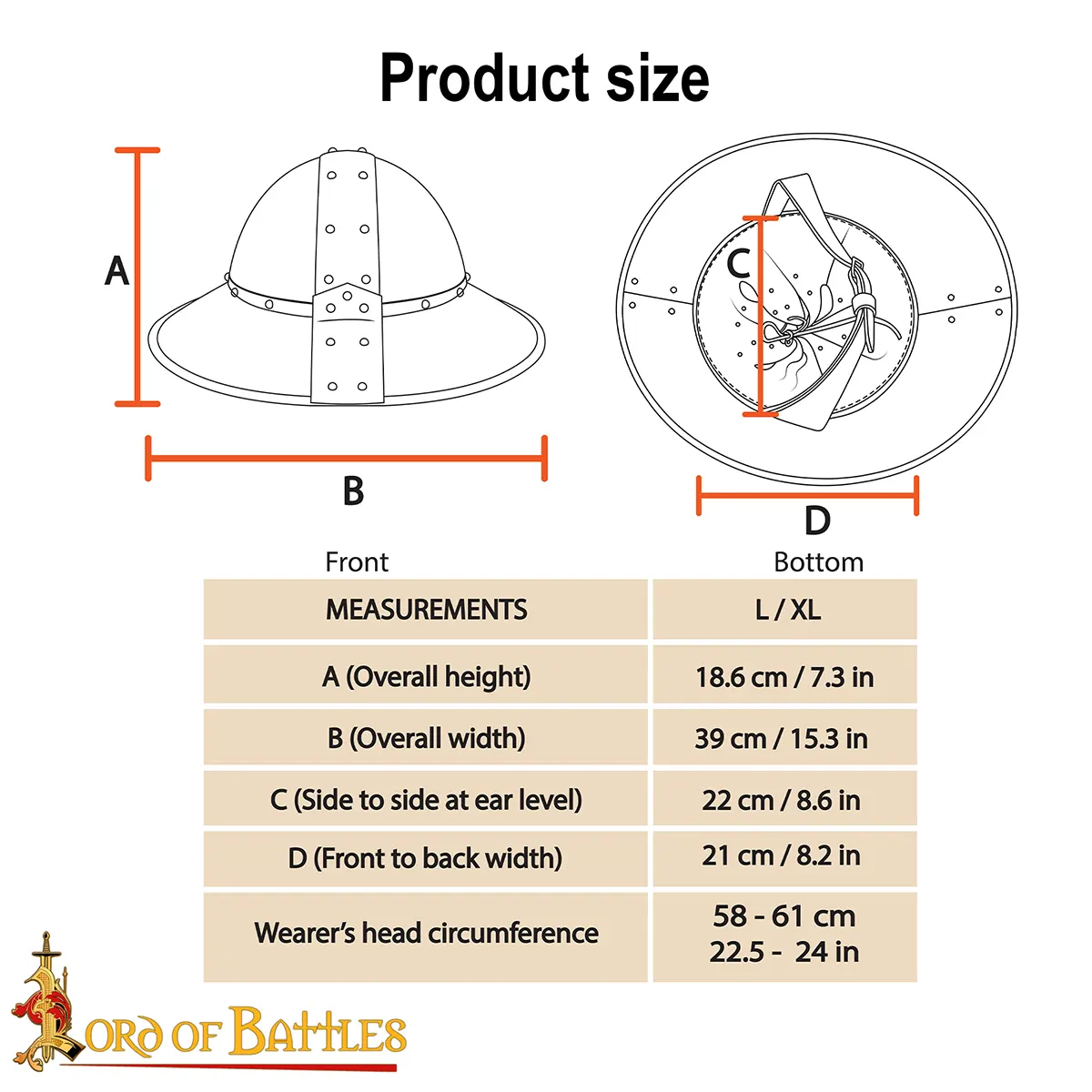 15th Century Kettle Helmet with Leather Liner & Chin Strap 15th Century Kettle Helmet with Leather Liner & Chin Strap - Image 3