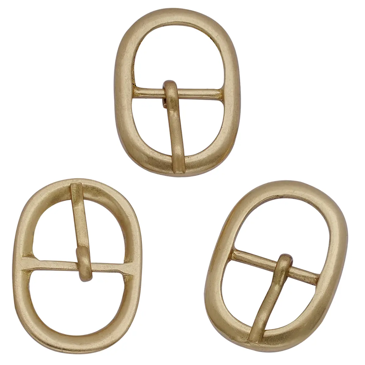 Leather Craft Buckles - Medieval Oval Solid Brass Buckle Set of 3 - Image 5