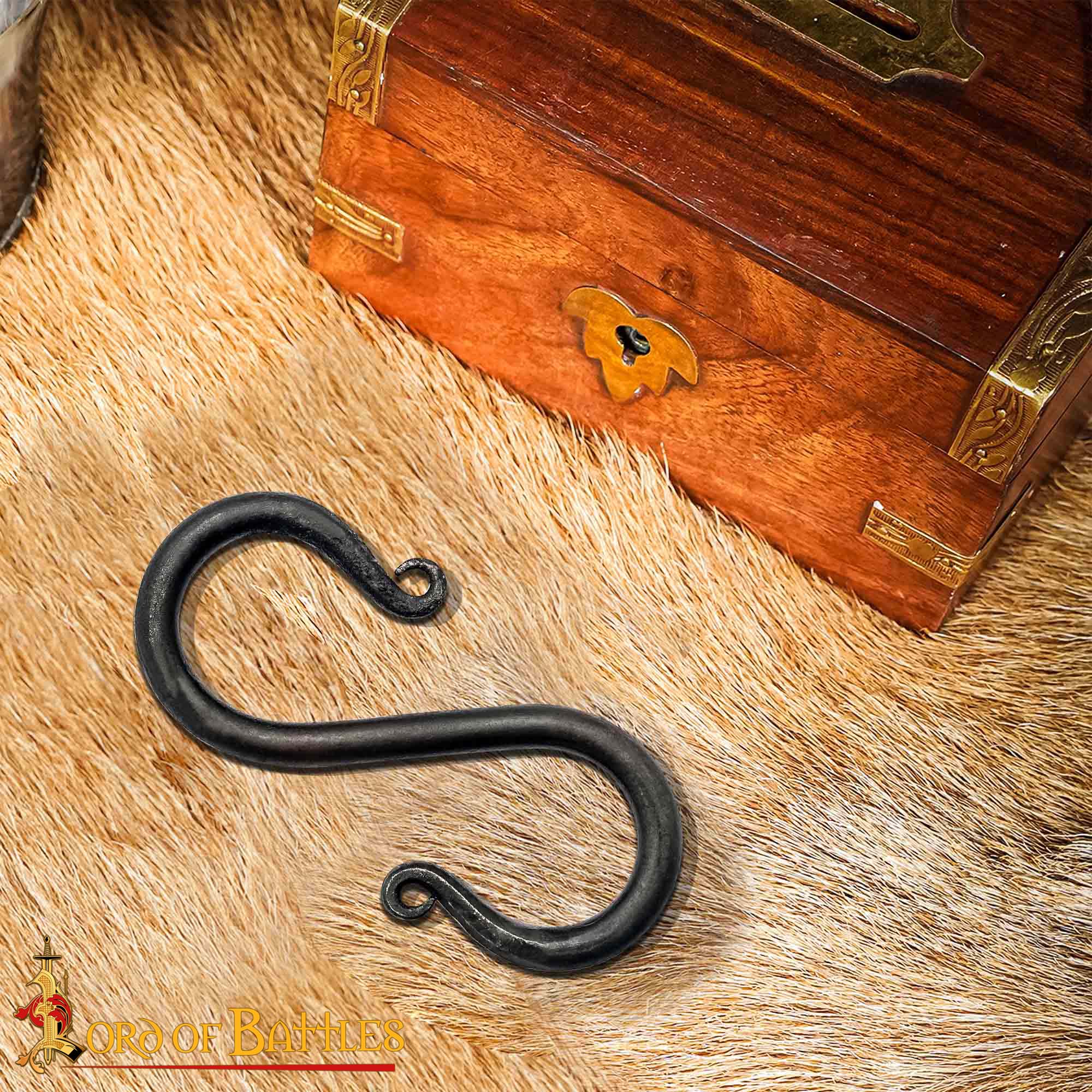 14th Century Medieval Hand-Forged Iron S-Hooks (Set of 5) – Historical Camp & Kitchen Hardware-8504M-5Pcs 5