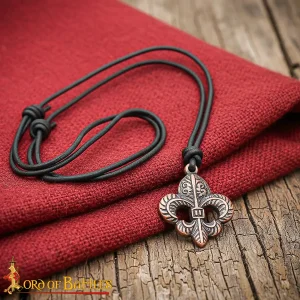 Antiqued Fleur-de-Lis Pendant