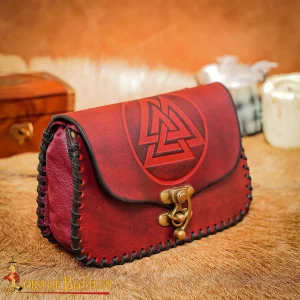 Valknut leather waist bag