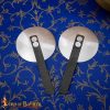 Medieval Steel Rondels with Leather Straps-26129P 1