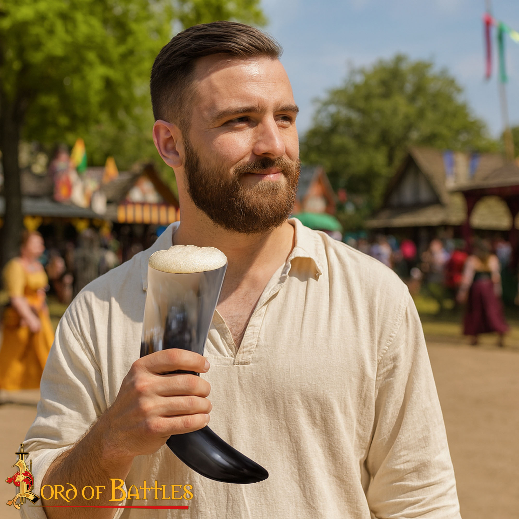 Norse Viking Drinking Horn for Mead, Ale-26370